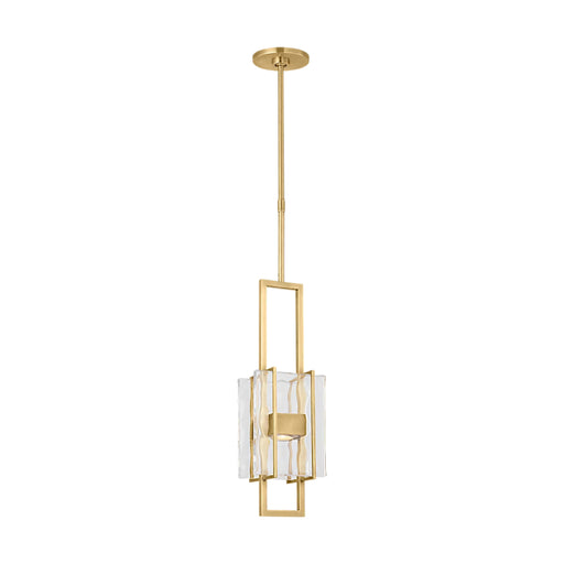 Visual Comfort MDPD74227 Duelle 1-lt 6" LED Pendant-Hand-Rubbed Antique Brass