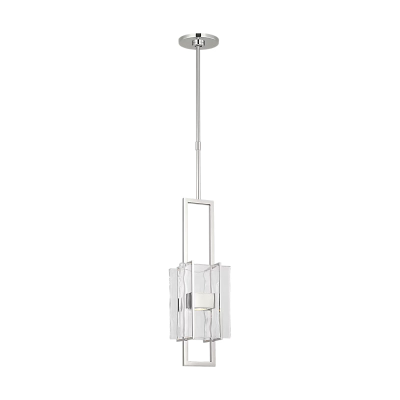 Visual Comfort MDPD74227 Duelle 1-lt 6" LED Pendant-Polished Nickel