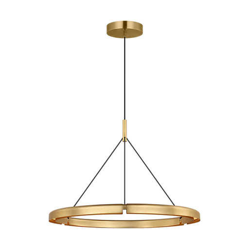 Visual Comfort PBCH80327 Cloak 1-lt 30" LED Chandelier-Hand-Rubbed Antique Brass