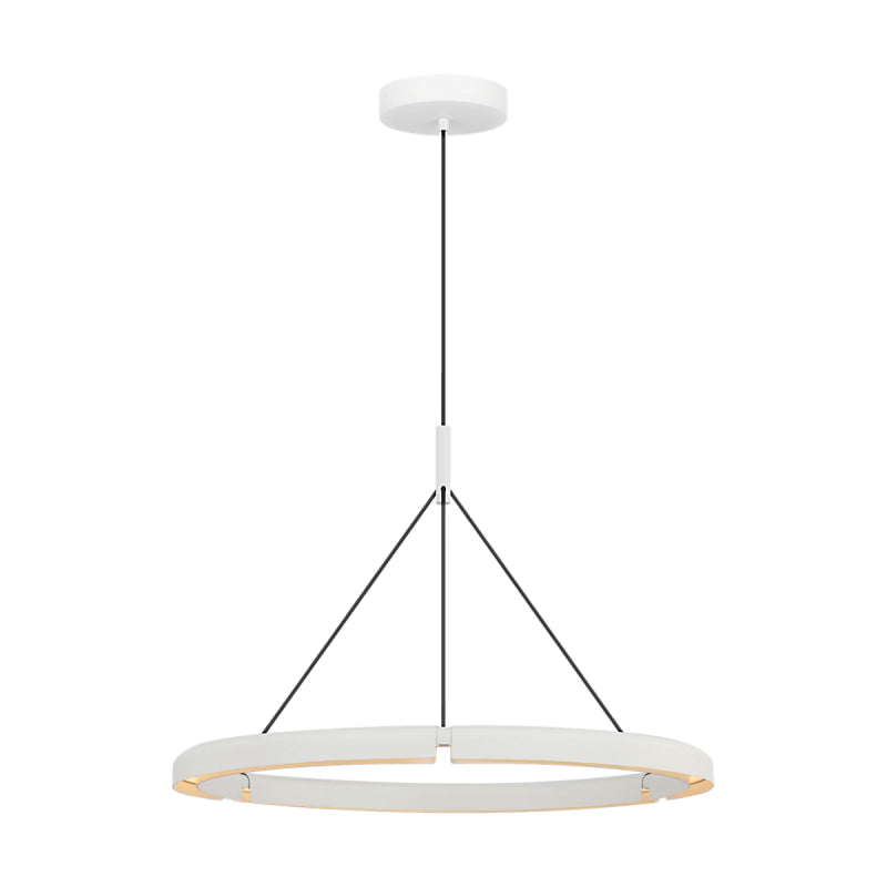 Visual Comfort PBCH80327 Cloak 1-lt 30" LED Chandelier-Matte White