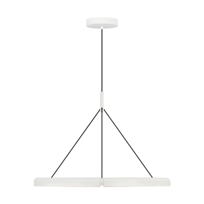 Visual Comfort PBCH80327 Cloak 1-lt 30" LED Chandelier-Hand-Matte White