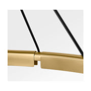Visual Comfort PBCH80427 Cloak 1-lt 37" LED Chandelier-Hand-Rubbed Antique Brass