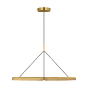 Visual Comfort PBCH80427 Cloak 1-lt 37" LED Chandelier-Hand-Rubbed Antique Brass