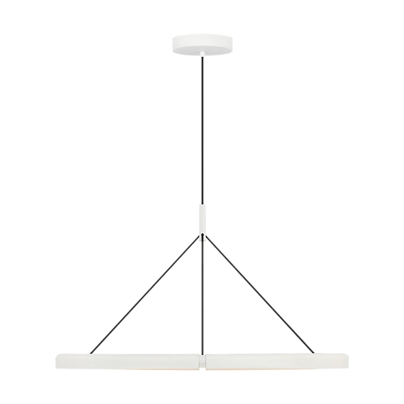 Visual Comfort PBCH80427 Cloak 1-lt 37" LED Chandelier-Matte White