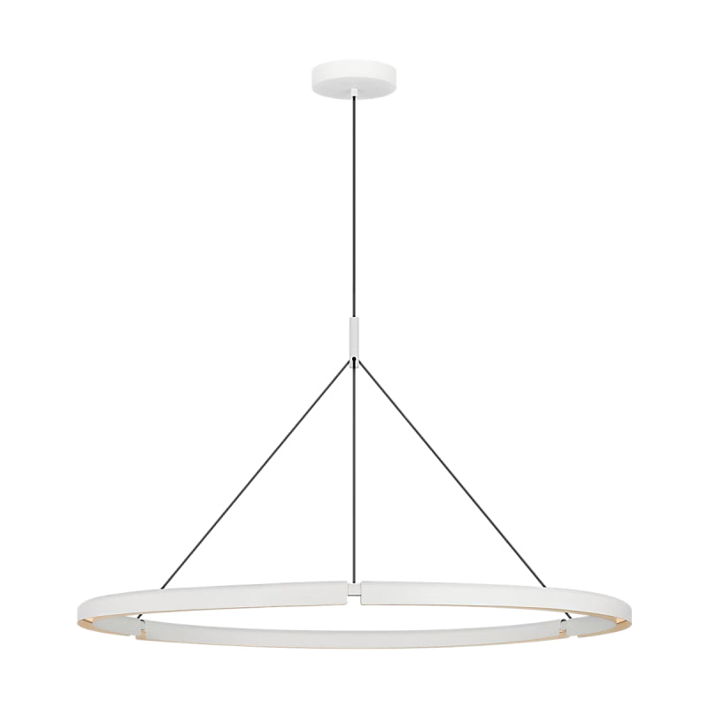 Visual Comfort PBCH80527 Cloak 1-lt 49" LED Chandelier-Matte White