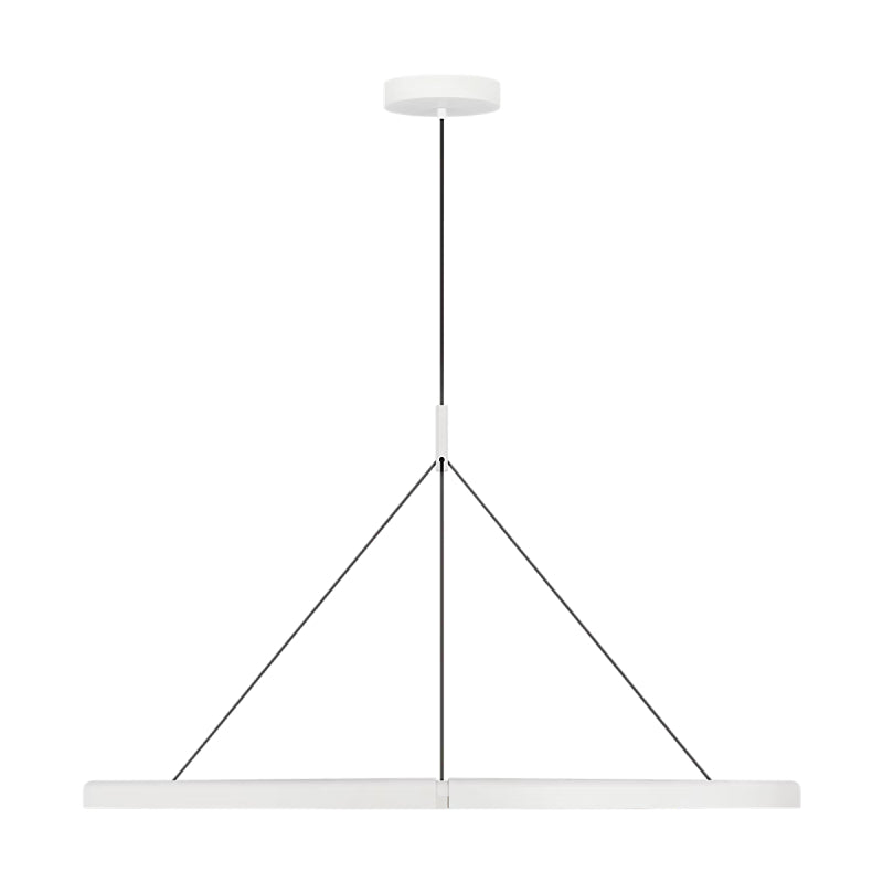 Visual Comfort PBCH80527 Cloak 1-lt 49" LED Chandelier-Matte White