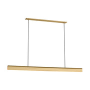 Visual Comfort PBLS79927 Cloak 1-lt 60" LED Linear Chandelier-Hand-Rubbed Antique Brass