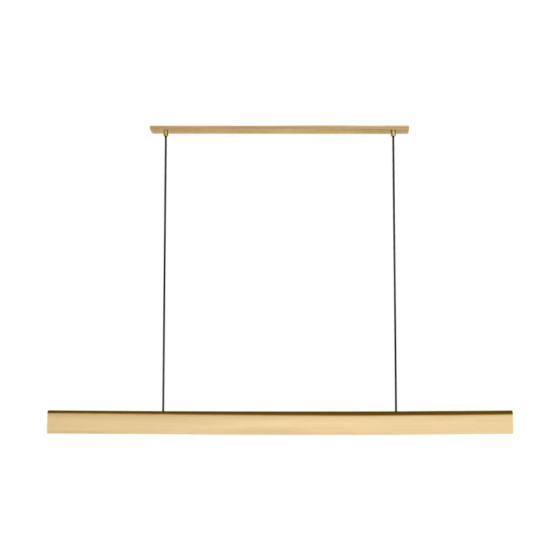 Visual Comfort PBLS79927 Cloak 1-lt 60" LED Linear Chandelier-Hand-Rubbed Antique Brass