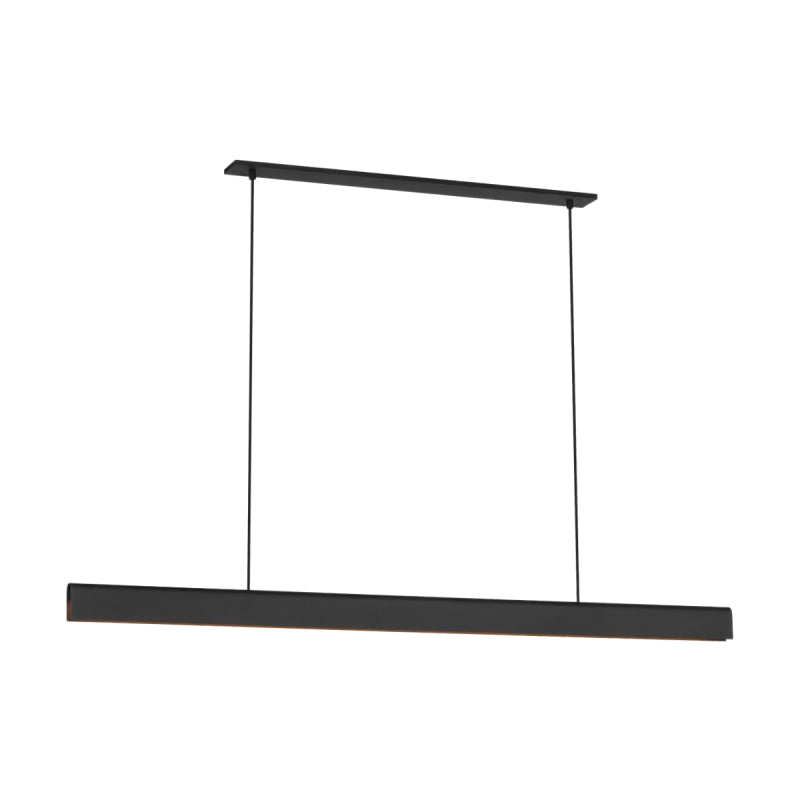 Visual Comfort PBLS79927 Cloak 1-lt 60" LED Linear Chandelier-Nightshade Black
