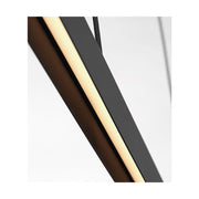Visual Comfort PBLS79927 Cloak 1-lt 60" LED Linear Chandelier-Nightshade Black