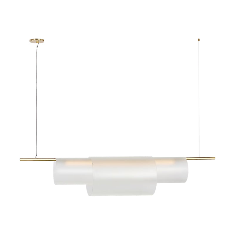 Visual Comfort PBLS80627 Trace 1-lt 60" LED Double Linear Chandelier-Hand-Rubbed Antique Brass