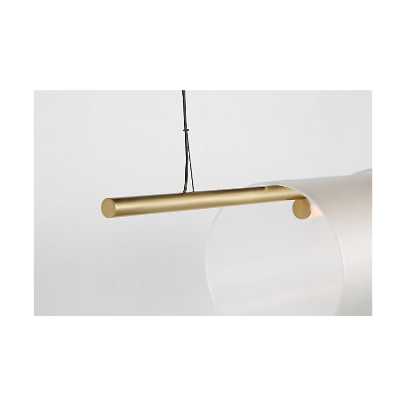 Visual Comfort PBLS80627 Trace 1-lt 60" LED Double Linear Chandelier-Hand-Rubbed Antique Brass