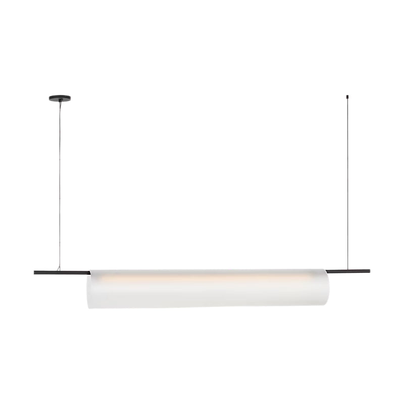 Visual Comfort PBLS80727 Trace 1-lt 72" LED Linear Chandelier-Nightshade Black