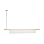 Visual Comfort PBLS80727 Trace 1-lt 72" LED Linear Chandelier-Hand-Rubbed Antique Brass