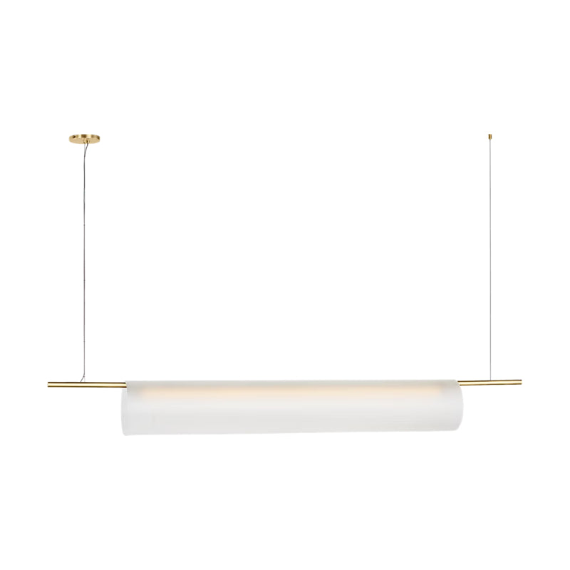 Visual Comfort PBLS80727 Trace 1-lt 72" LED Linear Chandelier-Hand-Rubbed Antique Brass