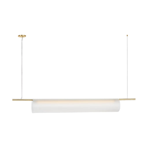 Visual Comfort PBLS80727 Trace 1-lt 72" LED Linear Chandelier-Hand-Rubbed Antique Brass