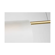 Visual Comfort PBLS80727 Trace 1-lt 72" LED Linear Chandelier-Hand-Rubbed Antique Brass