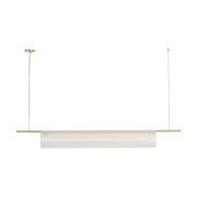 Visual Comfort PBLS80727 Trace 1-lt 72" LED Linear Chandelier-Hand-Rubbed Antique Brass