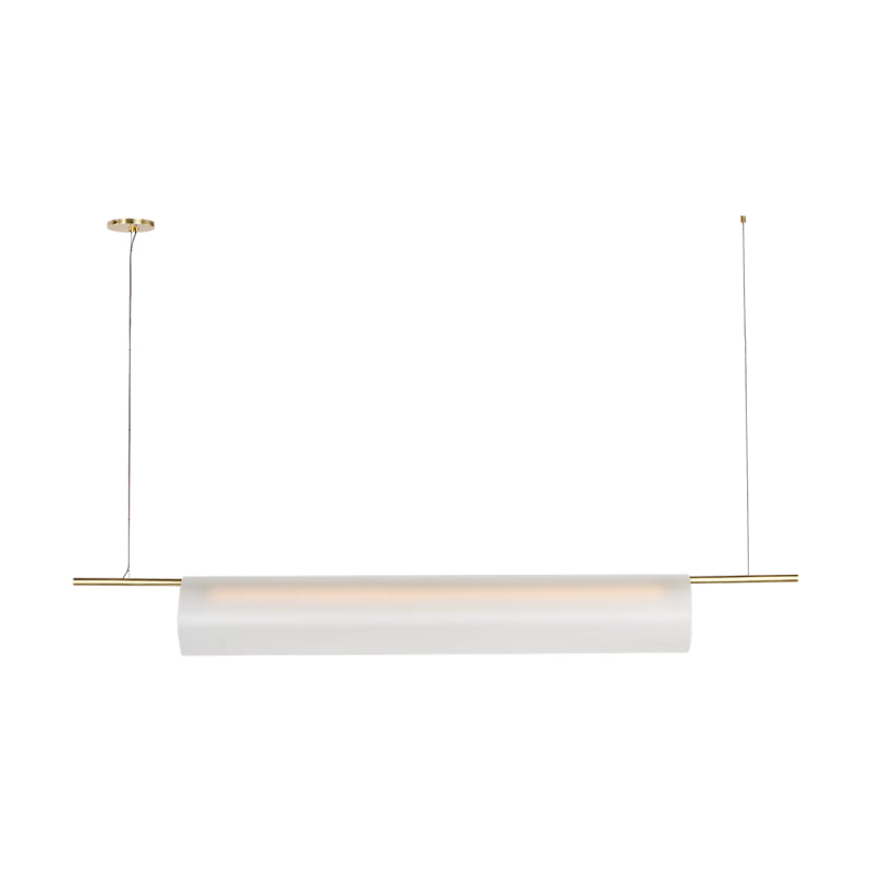 Visual Comfort PBLS80727 Trace 1-lt 72" LED Linear Chandelier-Hand-Rubbed Antique Brass