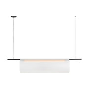 Visual Comfort PBLS80827 Trace 1-lt 60" LED Linear Chandelier-Nightshade Black