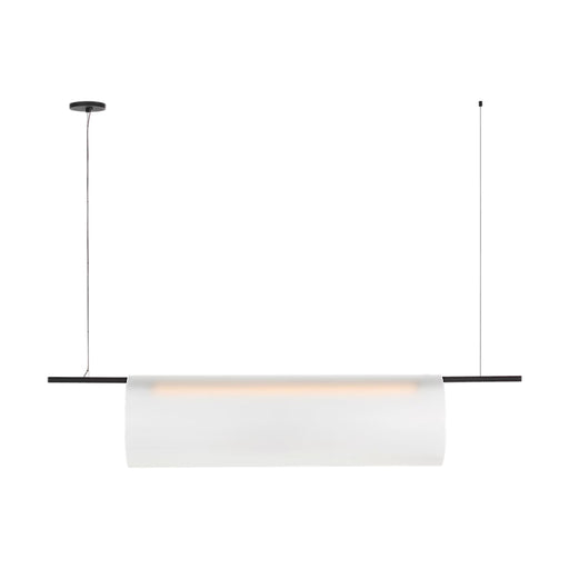 Visual Comfort PBLS80827 Trace 1-lt 60" LED Linear Chandelier-Nightshade Black