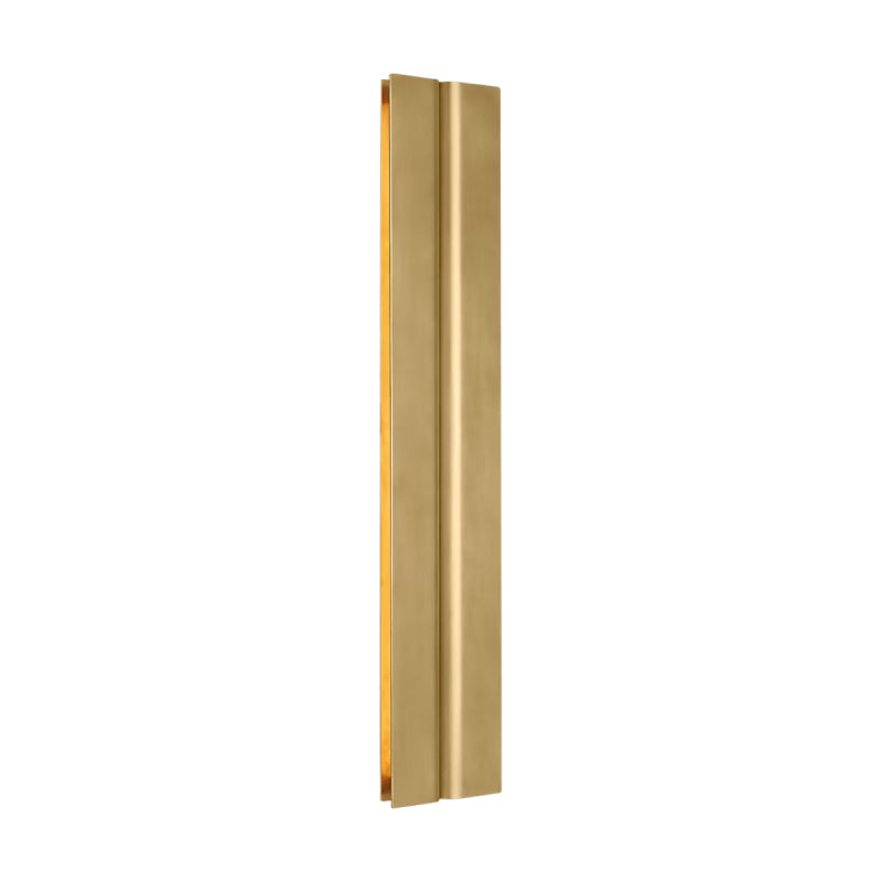 Visual Comfort PBV80127 Cloak 1-lt 24" Tall LED Vanity Light-Hand-Rubbed Antique Brass