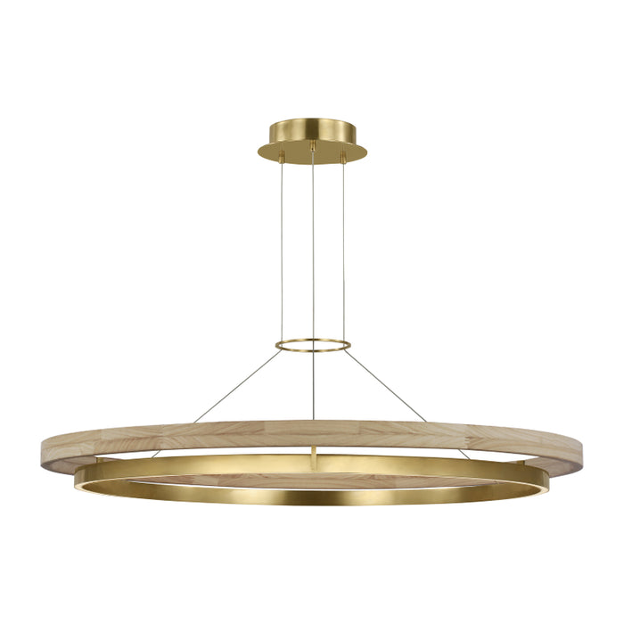 Visual Comfort 700GRC48 Grace 1-lt 48" LED Chandelier - Hand Rubbed Antique Brass