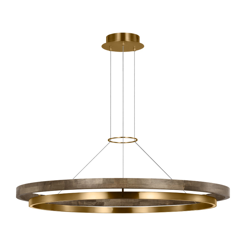 Visual Comfort 700GRC48 Grace 1-lt 48" LED Chandelier - Natural Brass