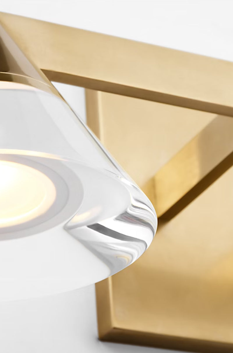 Visual Comfort SLBA75927 Midrand 2-lt 15" LED Vanity - Hand Rubbed Antique Brass