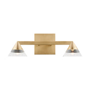 Visual Comfort SLBA75927 Midrand 2-lt 15" LED Vanity - Hand Rubbed Antique Brass