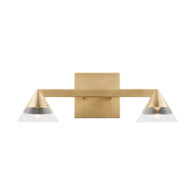 Visual Comfort SLBA75927 Midrand 2-lt 15" LED Vanity - Hand Rubbed Antique Brass