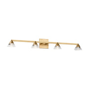 Visual Comfort SLBA76027 Midrand 4-lt 36" LED Vanity - Hand Rubbed Antique Brass