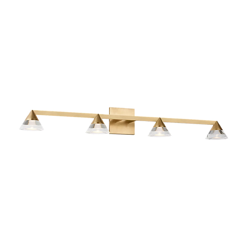 Visual Comfort SLBA76027 Midrand 4-lt 36" LED Vanity - Hand Rubbed Antique Brass