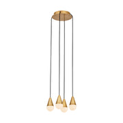 Visual Comfort SLCH513 Cupola Alabaster 4-lt 11" LED Chandelier