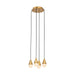 Visual Comfort SLCH513 Cupola Alabaster 4-lt 11" LED Chandelier
