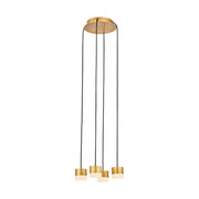 Visual Comfort SLCH520 Gable Alabaster 4-lt 10" LED Chandelier