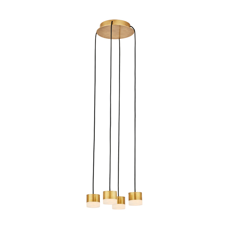 Visual Comfort SLCH520 Gable Alabaster 4-lt 10" LED Chandelier