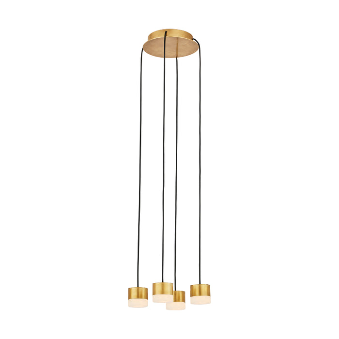 Visual Comfort SLCH520 Gable Alabaster 4-lt 10" LED Chandelier