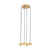 Visual Comfort SLCH520 Gable Alabaster 4-lt 10" LED Chandelier