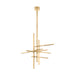 Visual Comfort SLCH561 Cityscape 36" LED Chandelier - Hand Rubbed Antique Brass