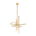 Visual Comfort SLCH561 Cityscape 36" LED Chandelier - Hand Rubbed Antique Brass