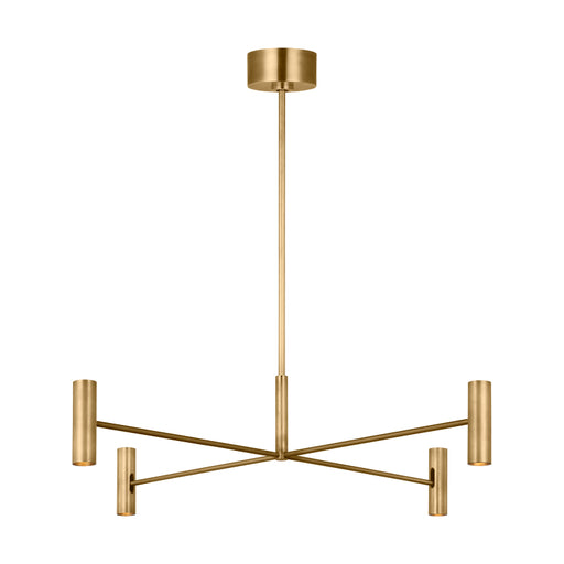 Visual Comfort SLCH570 Ponte 36" LED Chandelier - Hand Rubbed Antique Brass