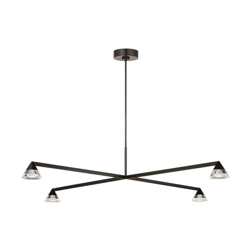 Visual Comfort SLCH75227 Midrand 4-lt 52" LED Chandelier - Bronze