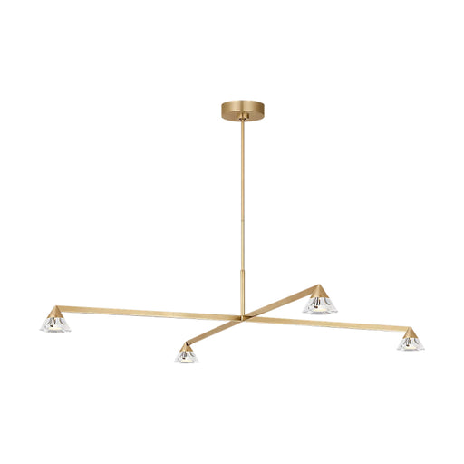 Visual Comfort SLCH75227 Midrand 4-lt 52" LED Chandelier - Hand Rubbed Antique Brass