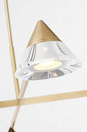 Visual Comfort SLCH75227 Midrand 4-lt 52" LED Chandelier - Hand Rubbed Antique Brass