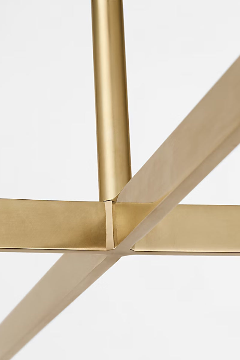 Visual Comfort SLCH75227 Midrand 4-lt 52" LED Chandelier - Hand Rubbed Antique Brass