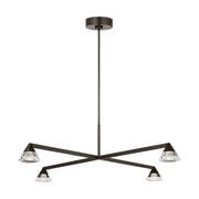 Visual Comfort SLCH75427 Midrand 4-lt 37" LED Chandelier - Bronze