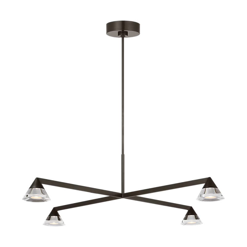 Visual Comfort SLCH75427 Midrand 4-lt 37" LED Chandelier - Bronze