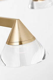 Visual Comfort SLCH75427 Midrand 4-lt 37" LED Chandelier - Hand Rubbed Antique Brass