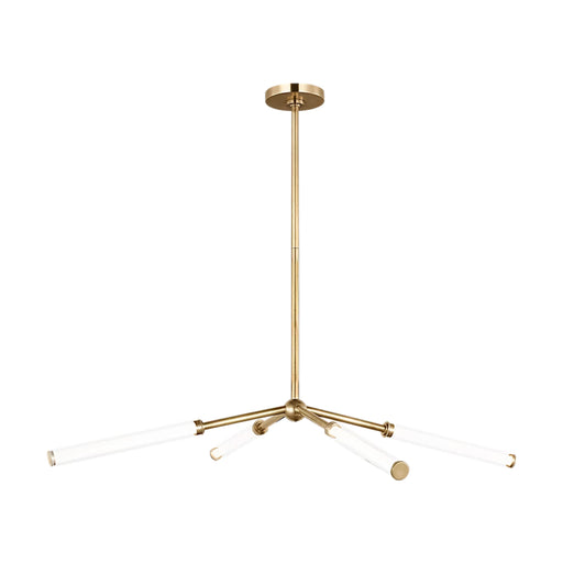 Visual Comfort SLCH78127 Poza 40" LED Chandelier - Hand Rubbed Antique Brass